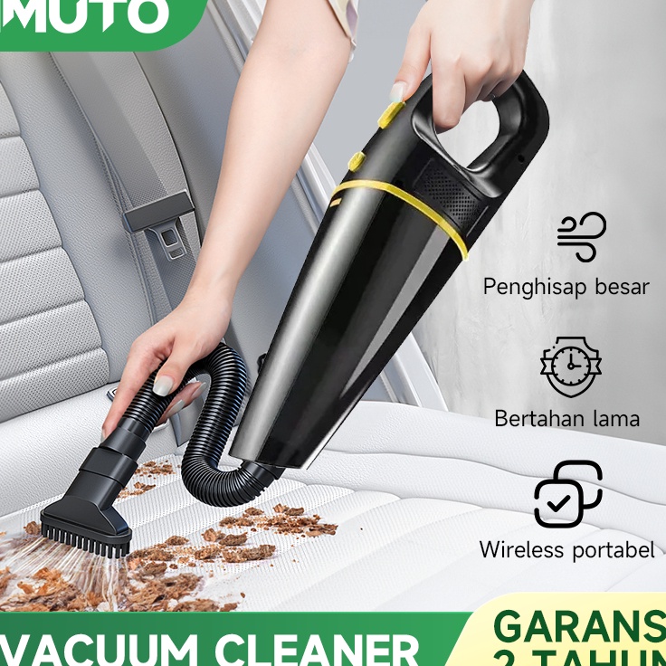 dd IMUTO Vacuum Cleaner Vacum Cleaner Portable Mini Penghisap Debu Mobil Wireless Kasur Penyedot Deb