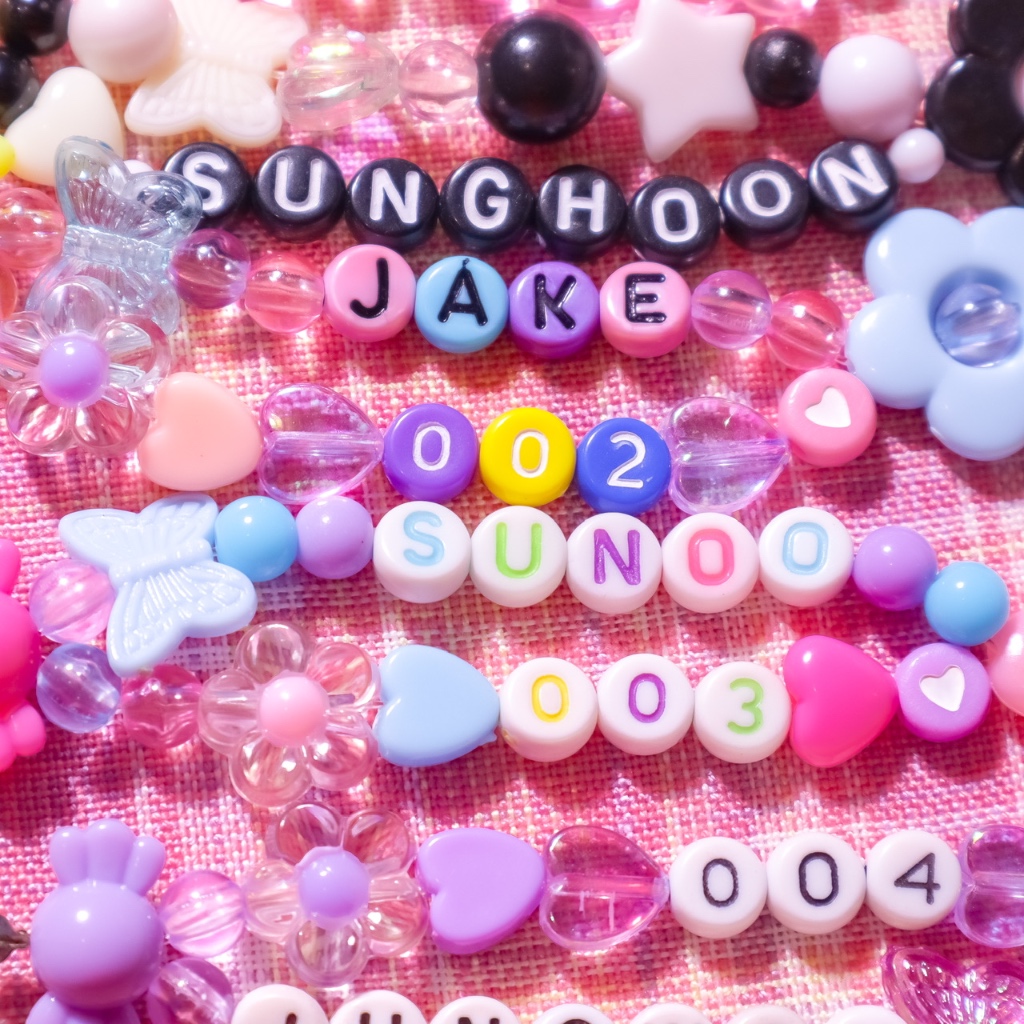 [Enhypen ver] Custom Beads Phone Strap | Phone Keyring KPOP Custom