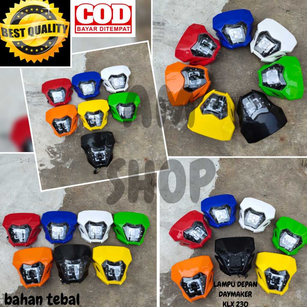 LAMPU DEPAN DAYMAKER KLX 230 2022 HEADLAMP HEADLIGHT KLX 230 2022 TRAIL SUPERMOTO MOTOCROSS