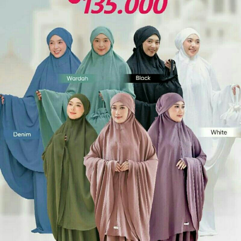 mukena French khimara 3in1