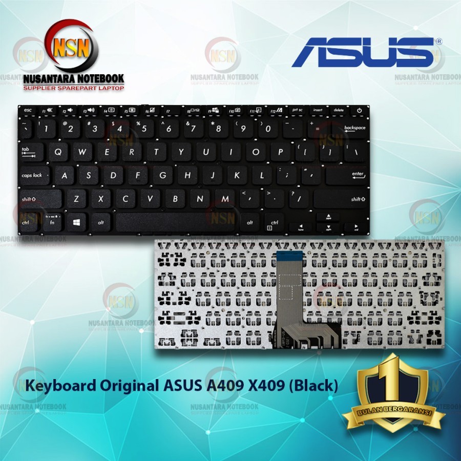 Keyboard Asus Vivobook X415 X415ep X415j X415ja X415ea X415m X415ma Hitam New