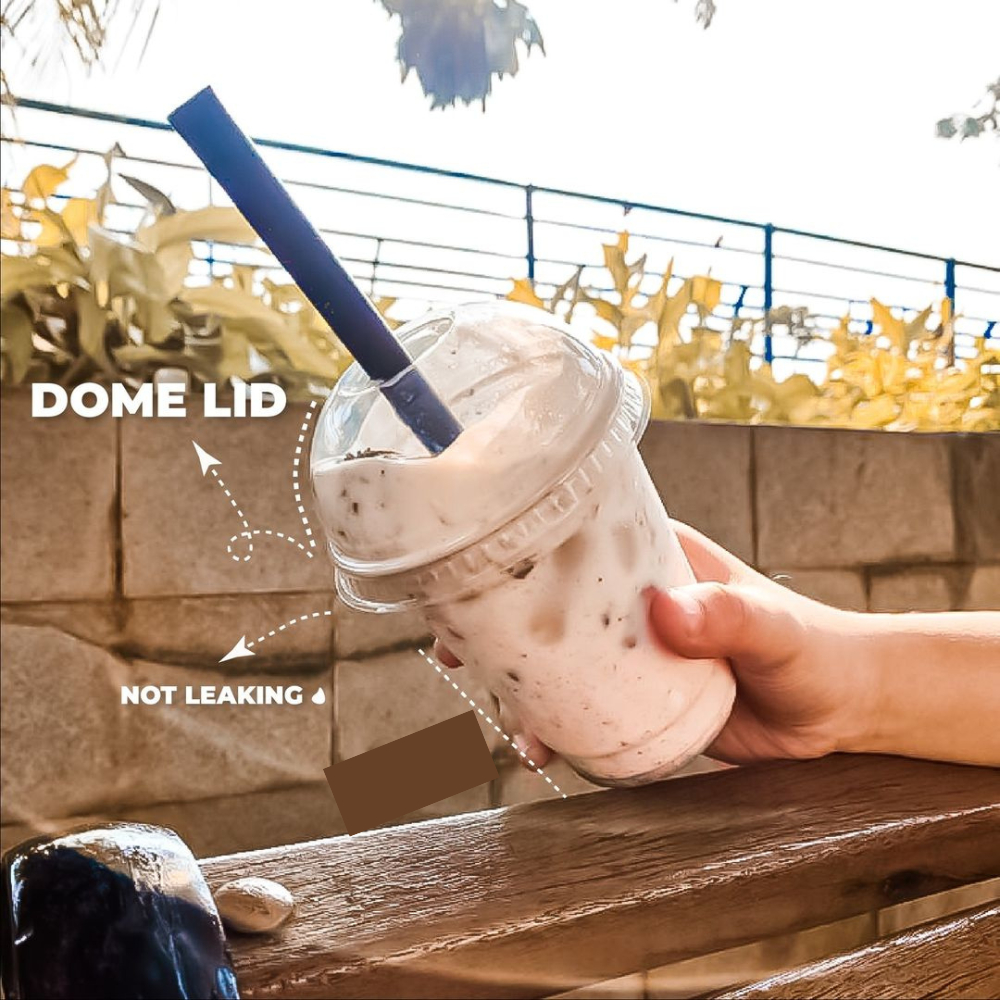 (1000 PCS) Cup Gelas PET 14 Oz Oval - Gelas Cup 14oz Kopi Coffee Teh Juice Strawless - ISI 1000 PCS