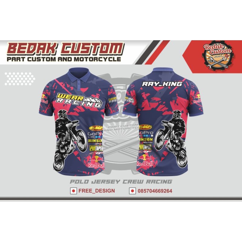 JERSEY TRAIL JERSEY MOTORCROSS JERSEY GRASSTRACK JERSEY TRABAS FREE DESAIN