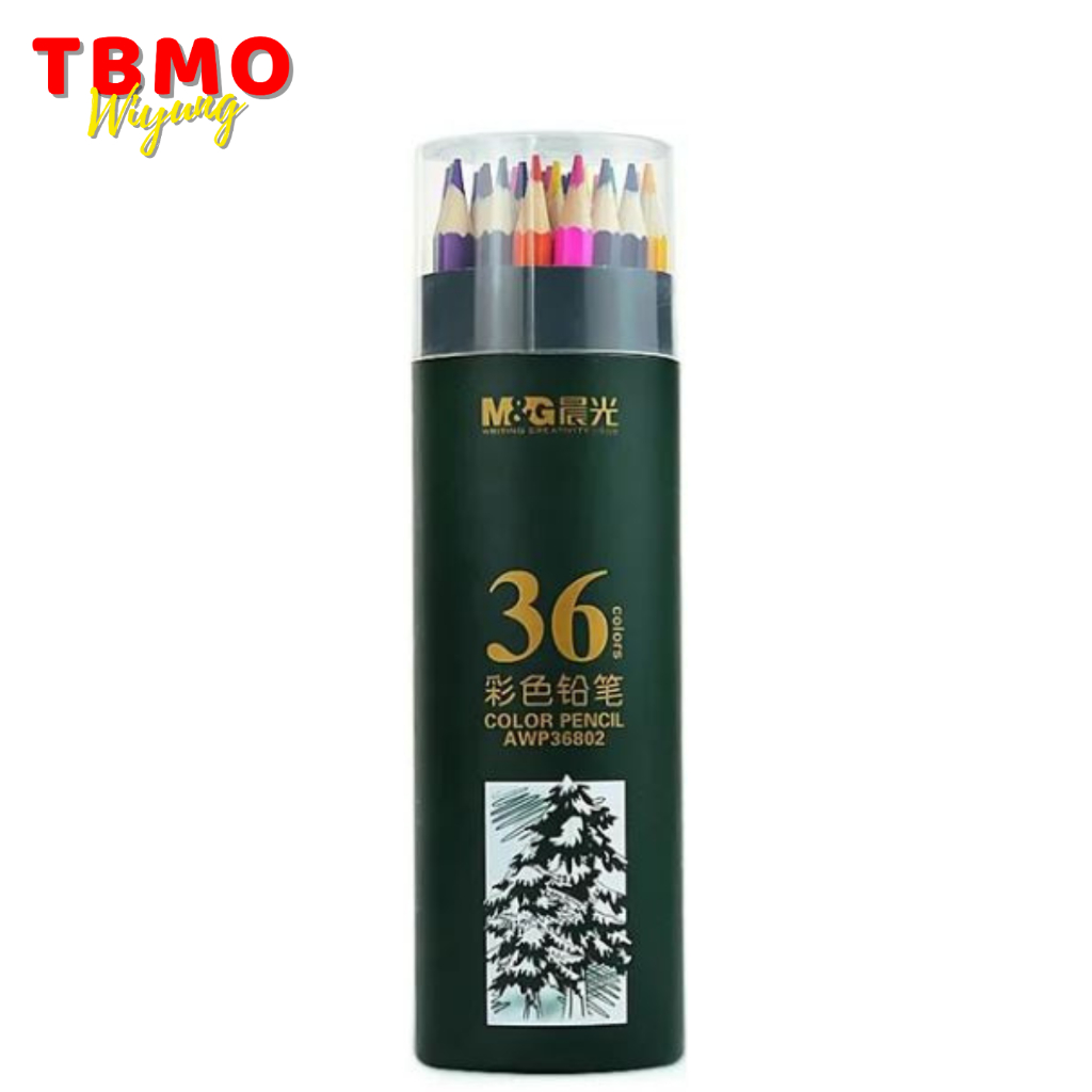 

TBMO M&G Pensil Warna 36 Warna Kemasan Tabung Hijau AWP36827