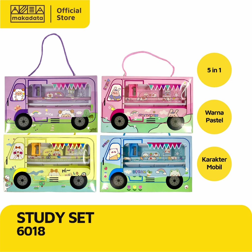 

STATIONERY SET / STUDY SET / PAKET ALAT TULIS KARAKTER 6018 MURAH