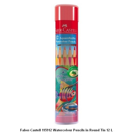 

Watercolor Pencils 12L Round Tin F. Castell 115912