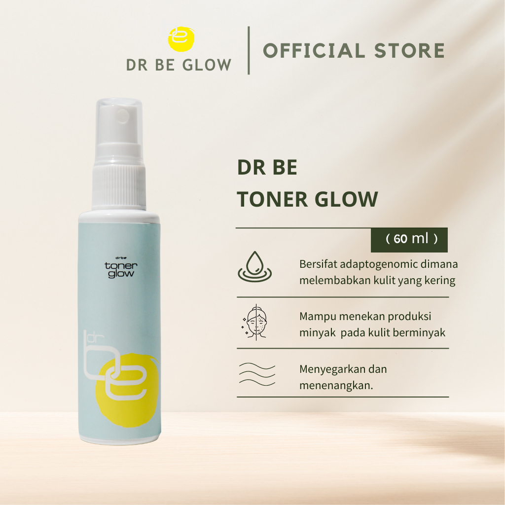 dr be toner glow efek moisturizer / hydrating toner / toner kulit berminyak / toner mencerahkan