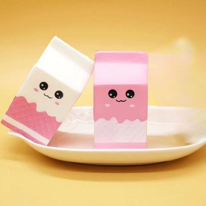 Mainan Squishy Milk Box/Squishy Kotak Susu