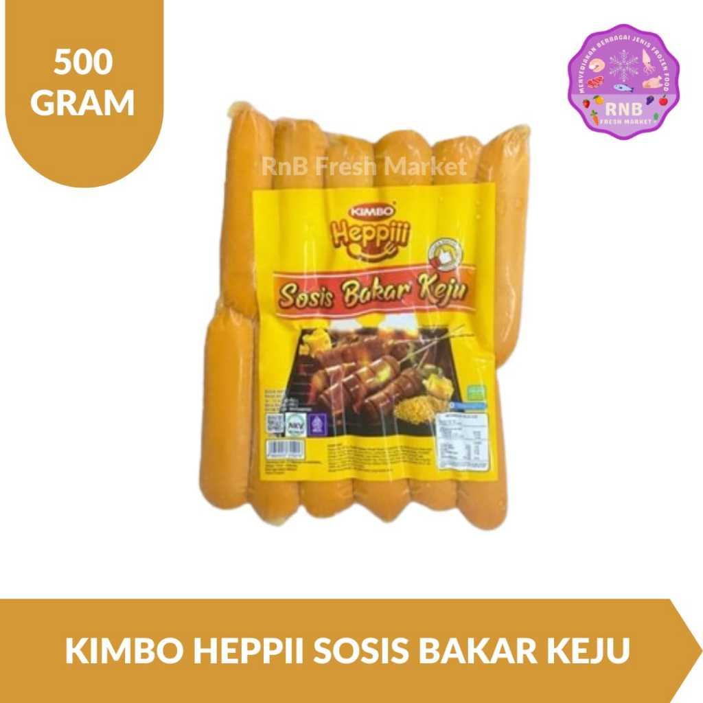 

Kimbo Happiii Sosis Bakar Keju Netto 550 Gram