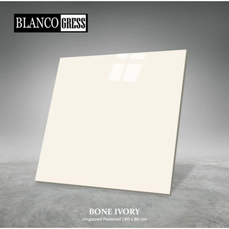 Valentino Blanco Gress bone Ivory 60x60 granit cream polos granit lantai murah granit cream granit polos granit glossy