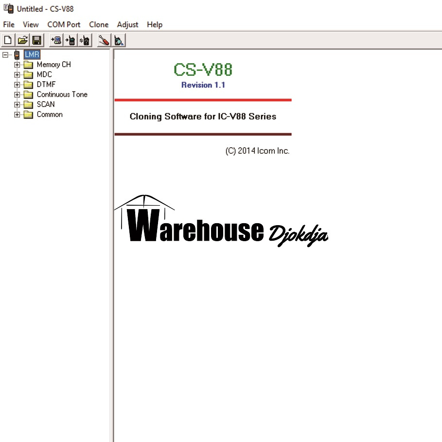 Software Program Handy Talkie ICOM IC-V88