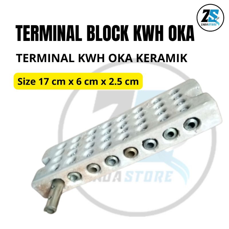 Terminal Blok Kwh Oka keramik Terminal Blok 3 Phase Original
