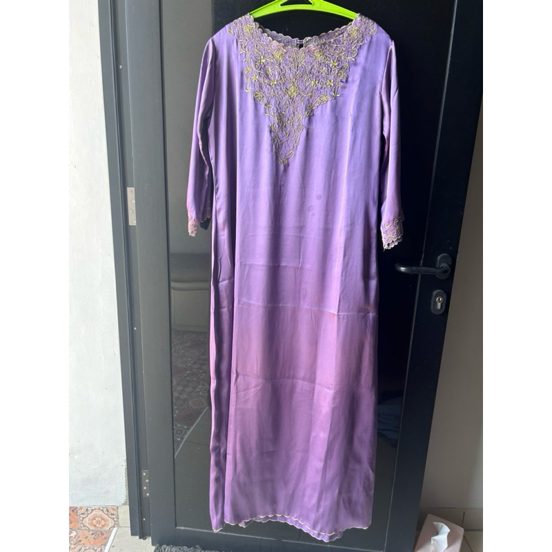 muslim purple faiha| gamis wanita |preloved