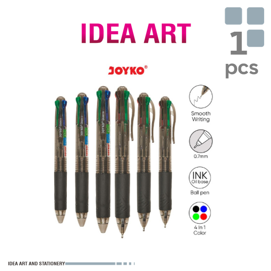 

Ball Pen Pulpen Pena Joyko BP-213 Quaco 0.7 mm 4 Colors