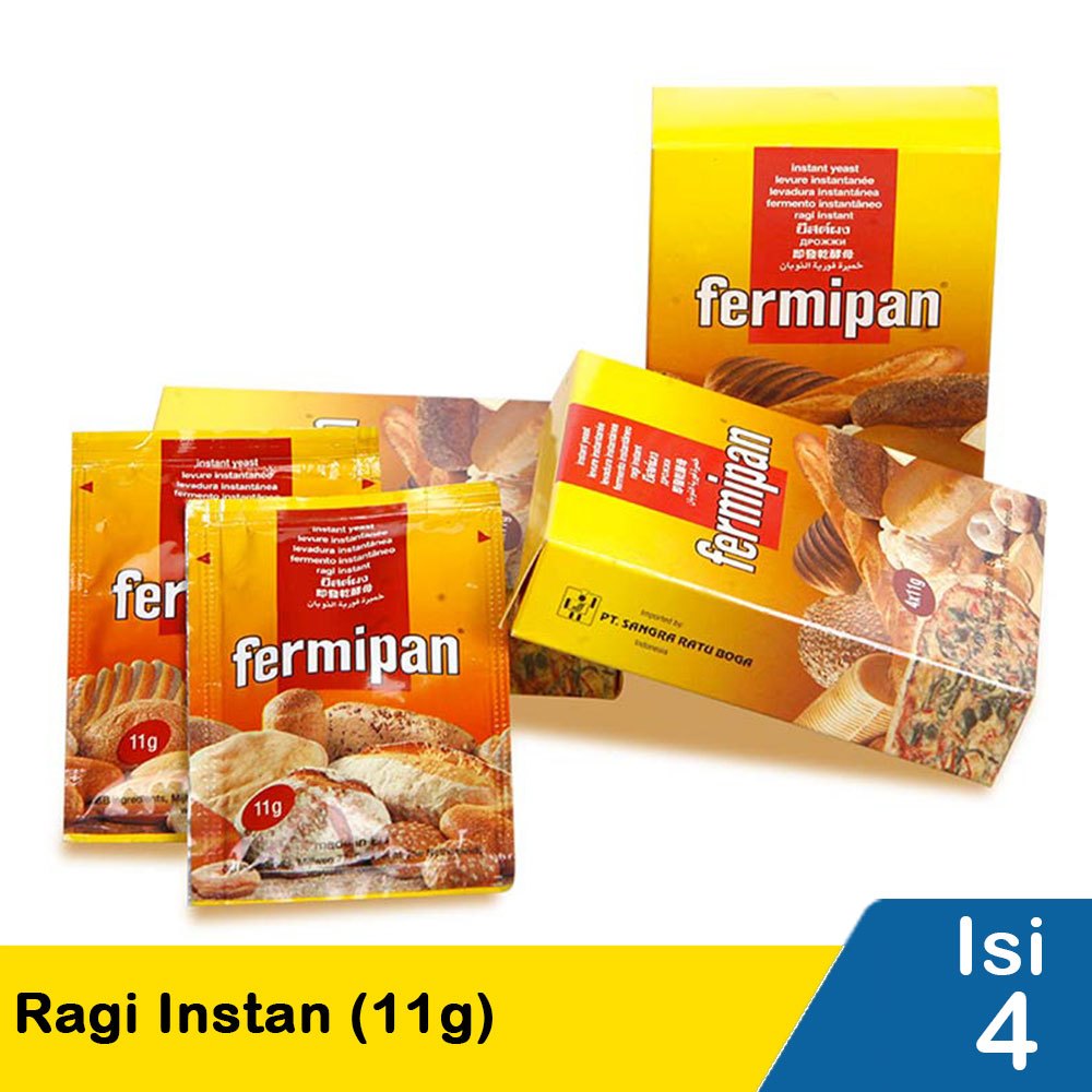 

Fermipan ragi instant pengembang kue