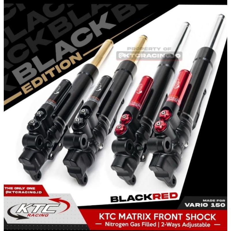SHOCK DEPAN KTC RACING VARIO/BEAT/SCOPPY/GENIO/BEAT STREET/SPACCY TIPE MATRIX/SUSPENSIONG KTC RACING