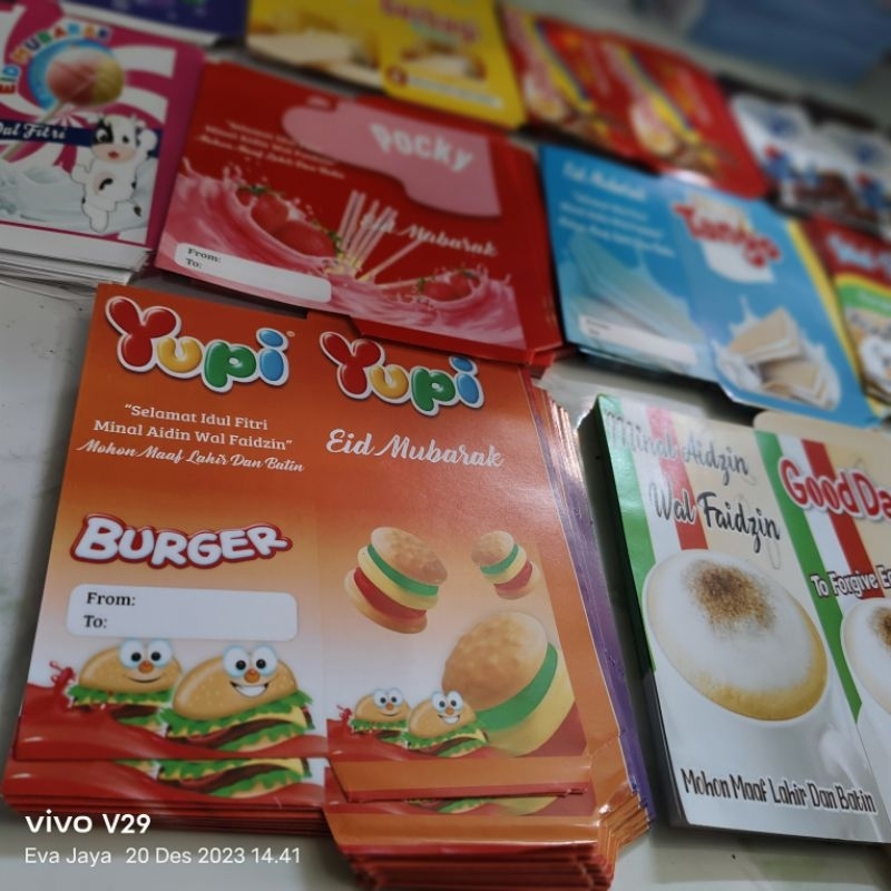 

100 LEMBAR AMPLOP LEBARAN JUMBO SNACK TERBARU
