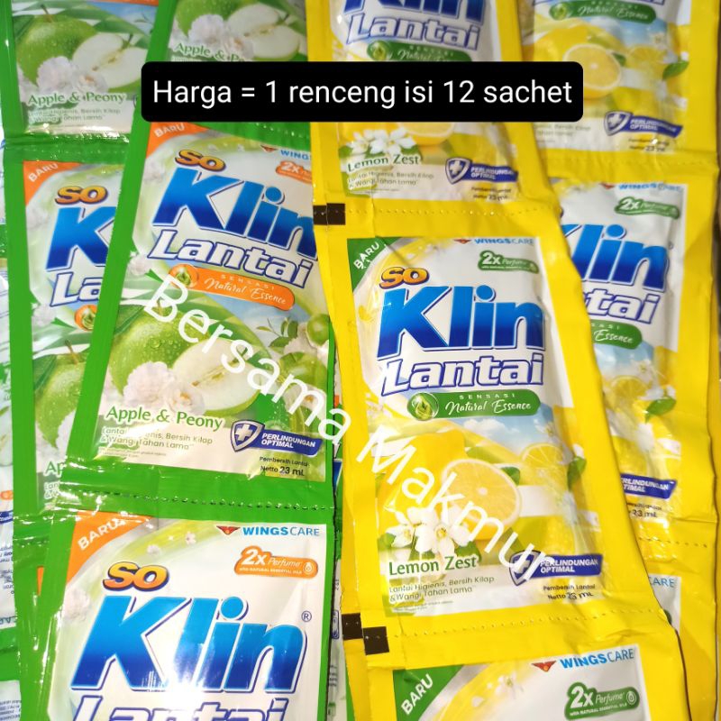 So Klin lantai renceng soklin isi 12 sachet
