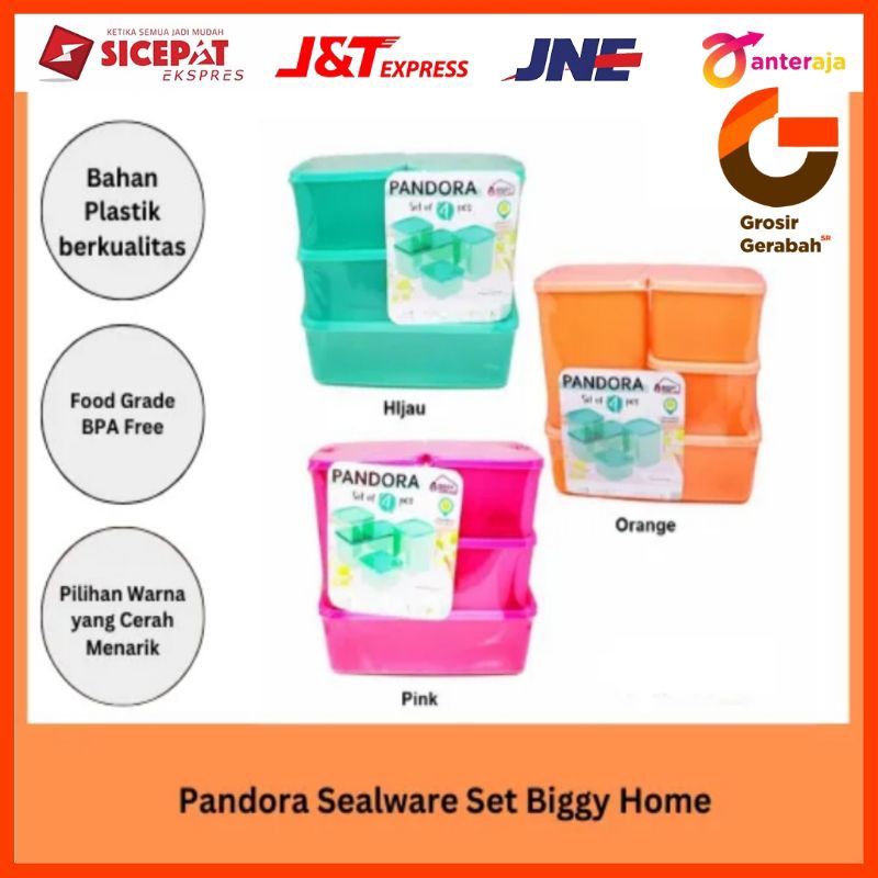 biggy sealware set 4pcs pandora