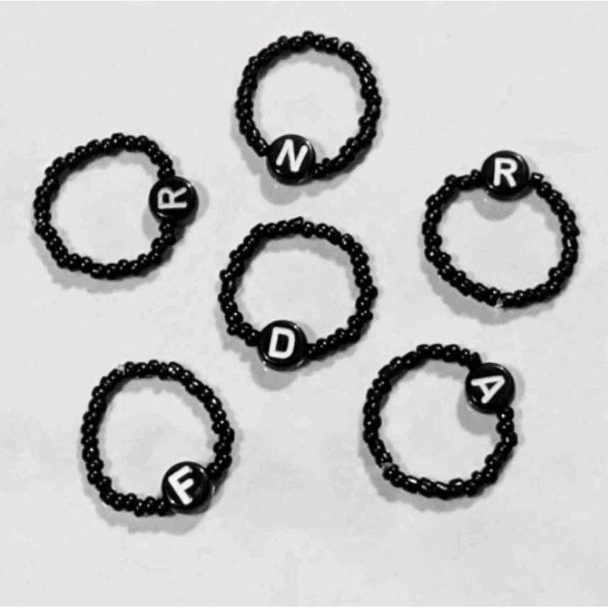 Cincin Inisial Huruf l Cincin Manik Korea
