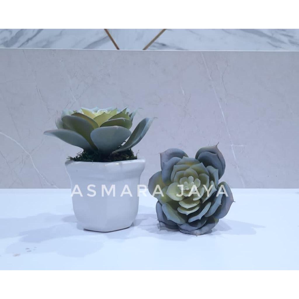 Kaktus Sukulen palsu Cactus Artificial, Sukulen Kaktus Plastik Murah Tanpa Pot, Middle Rose Cactus