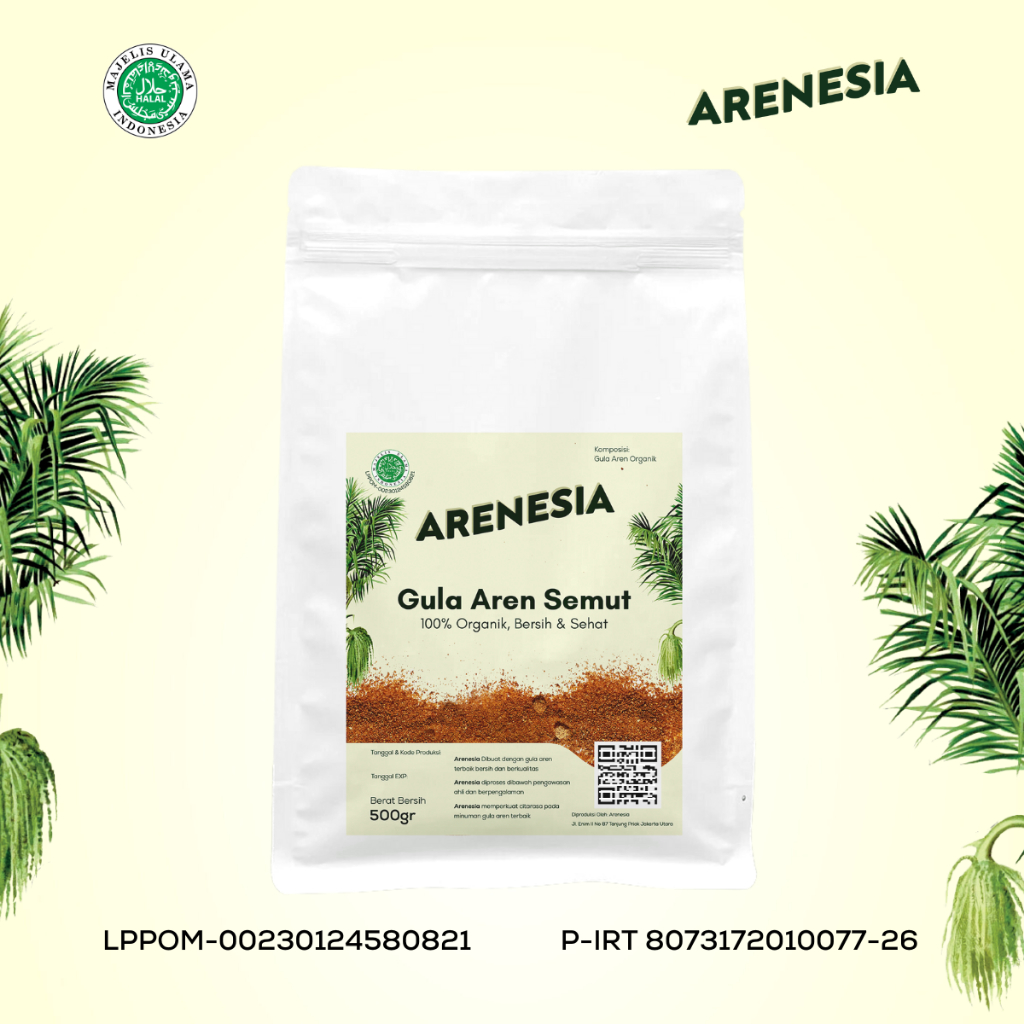 

Gula Aren Semut / Bubuk 500gr Arenesia Organik