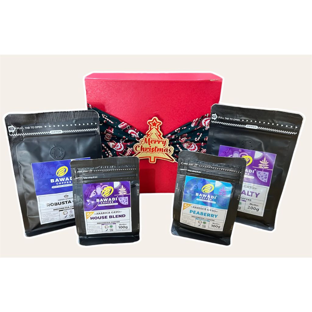 

Hampers Natal Parcel Merry Christmas Gift Bawadi Coffee (Paket A)