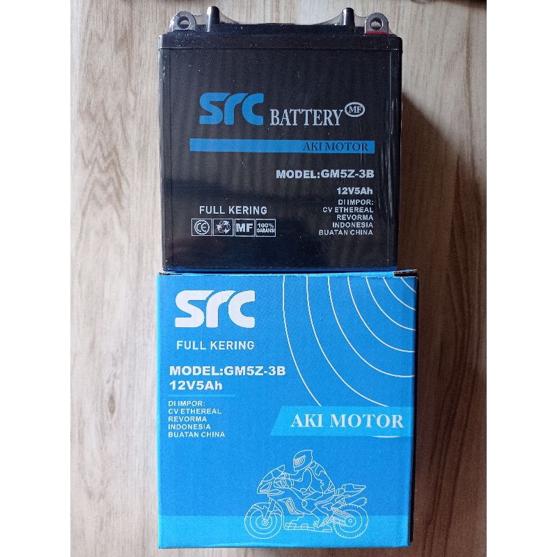 aki kering SRC GM5Z-3B grand, mio sporty, vega zr, jupiter