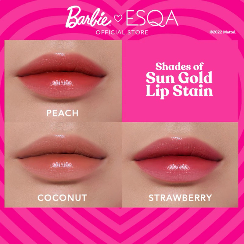 ESQA x BARBIE Sun Gold Lip Stain Lip Velvet
