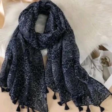 PASHMINA IMPORT LIPIT RENDA BAWAH // FIVE HIJAB STORE // Supplier Pashmina Fashion Jakarta