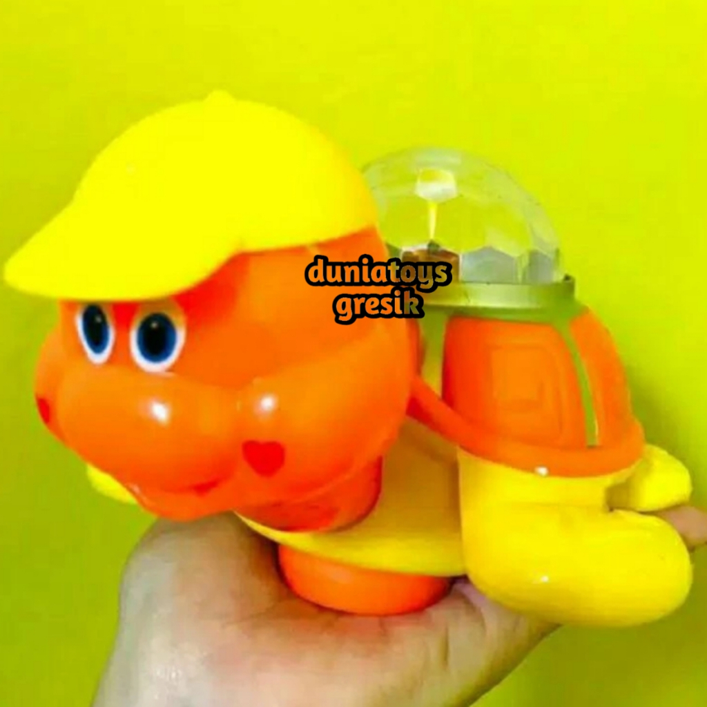 Mainan Edukasi Anak Kura Kura Full Music Lampu Kedap Kedip KGP 33 | Mainan Kura Kura Turtle Oparted 