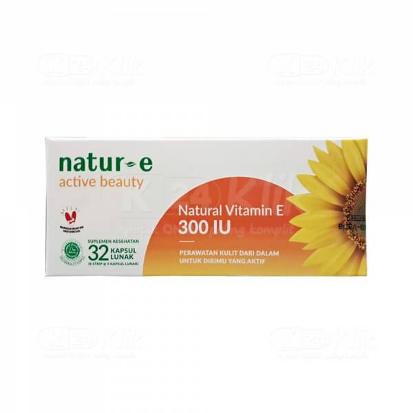 NATUR-E 300 IU Daily Nourishing Box Isi 32 16 Kapsul Strip Vitamin E - Kesehatan Kulit Kecantikan Na
