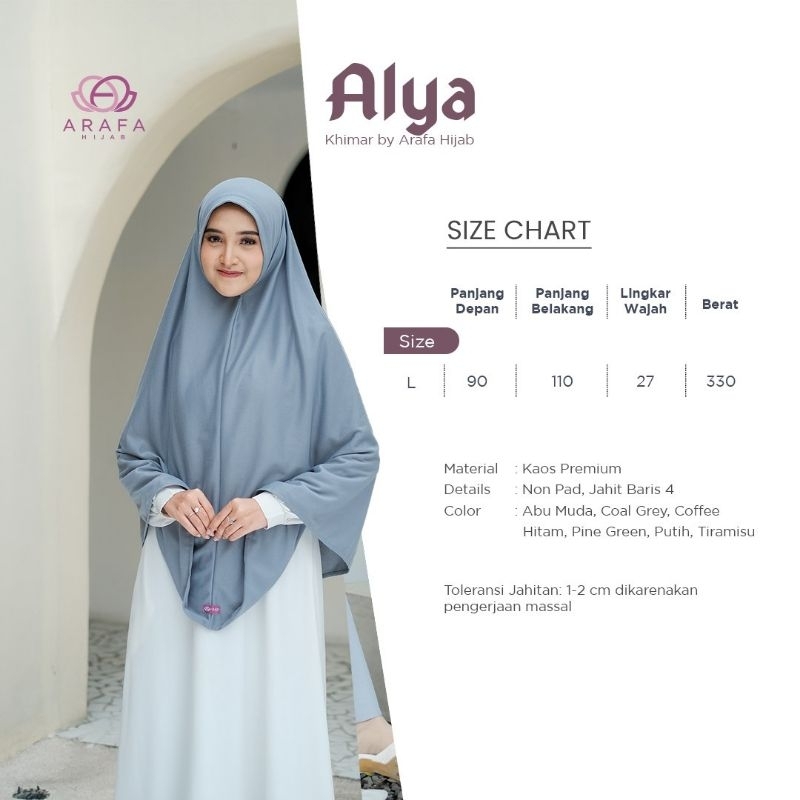 Khimar Alya L ( arafa hijab)