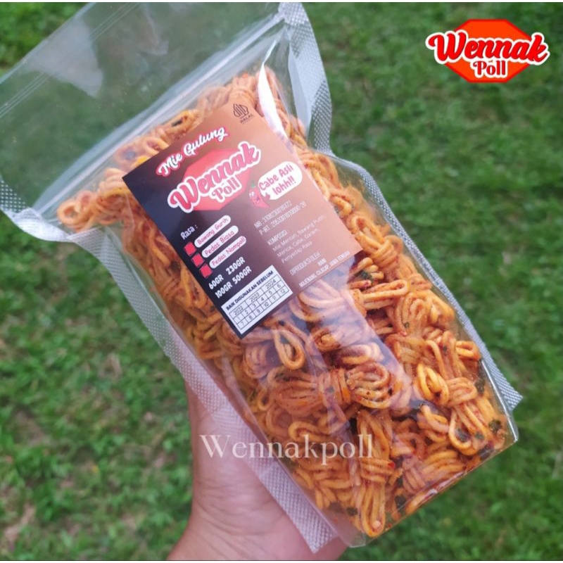 

Mie Gulung Renyah CABE ASLI 250gr Daun Jeruk | jajanan enak
