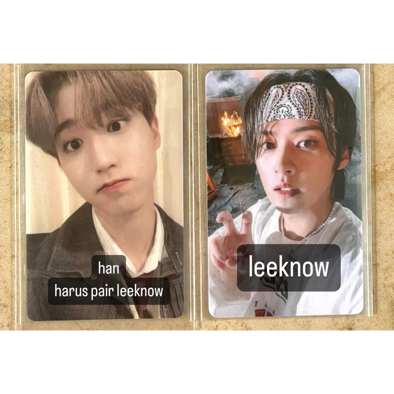 DESC‼️straykids phoocard ld unit han bandina leeknow 5star