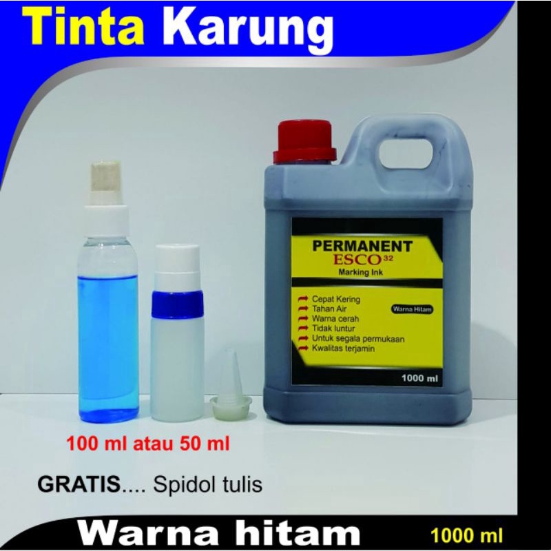 

BISA COD Tinta karung esco tinta spidol permanen hitam 1 ml