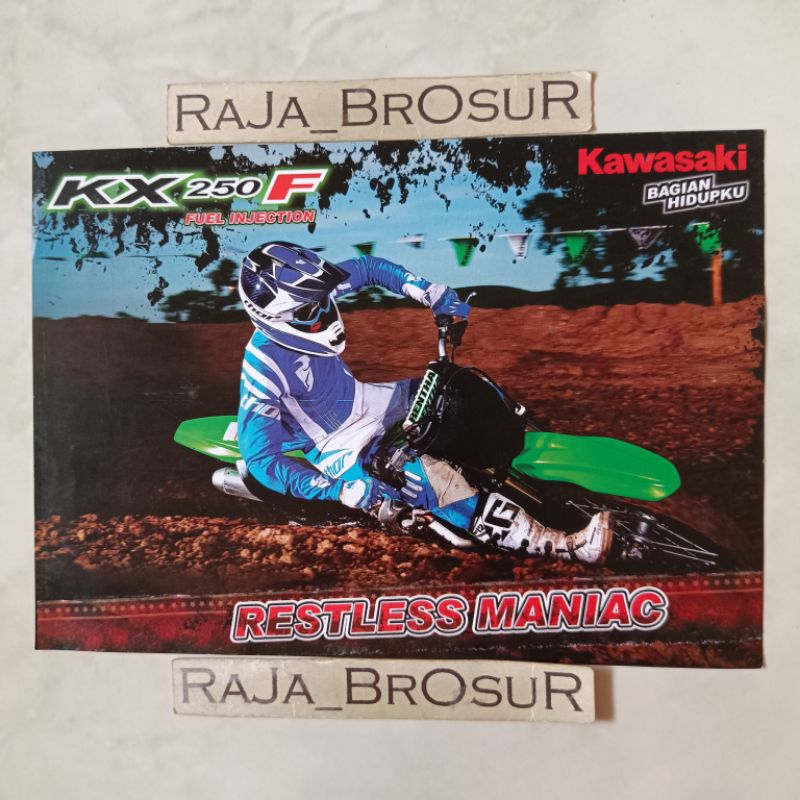 Poster brosur katalog flyer Kawasaki KX250 F/KX 250 F/KX250F 2010