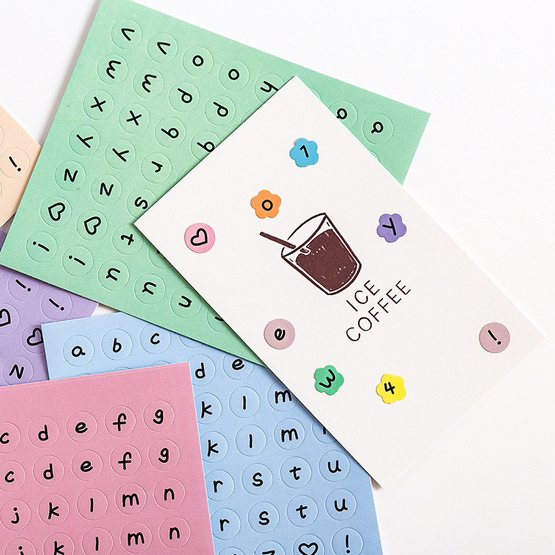 

[LAST STOCK] Ringo Stuff - Letter Sticker Sheet Stiker Motif Huruf Alfabet Alphabet Buku Journaling Journal Book Diari Dekorasi PC Photocard Polaroid Korea K-Pop Import Karakter Lucu Warna Warni Pastel Aesthetic Estetik