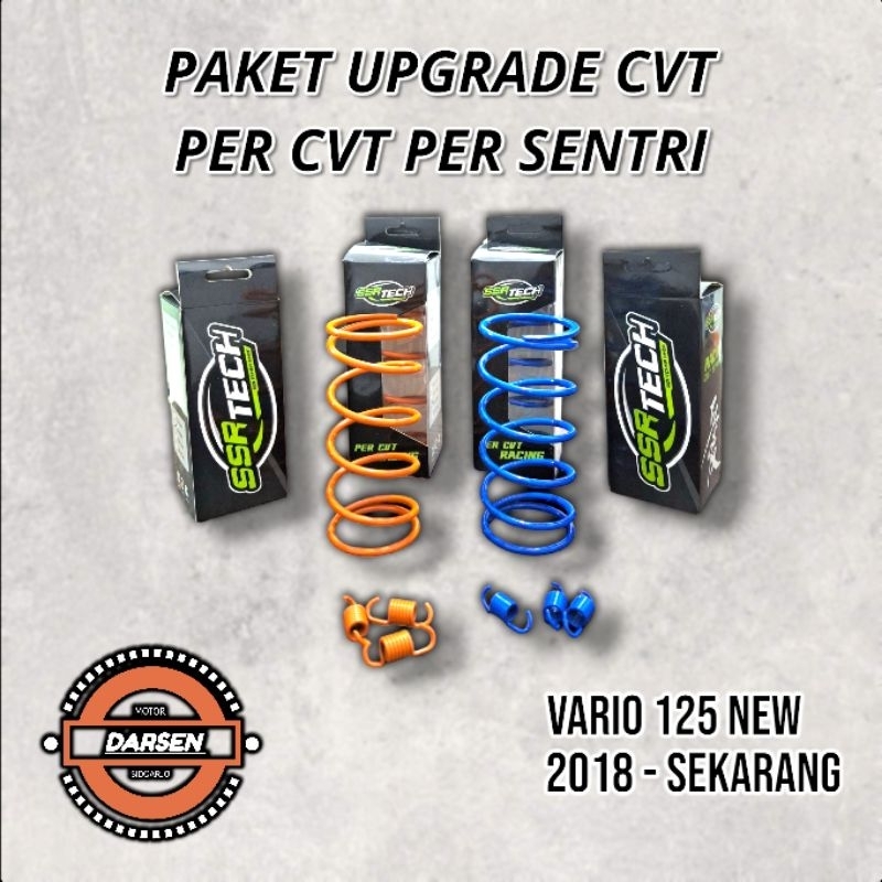 SSR -SEPAKET PER CVT DAN PER SENTRI VARIO 125 150 1200 1500 RPM ORIGINAL SSR TECH