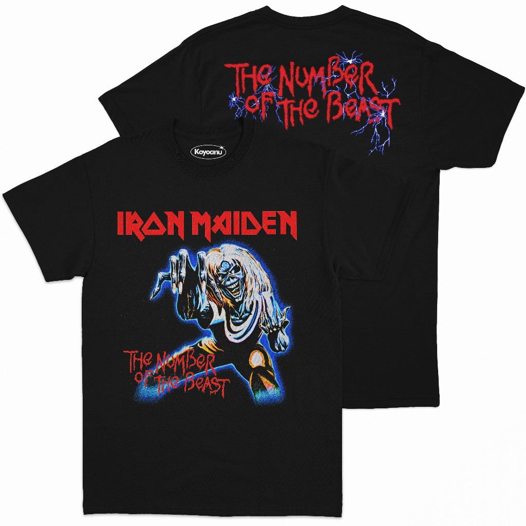 T-shirt IRON MAIDEN - The Number Of The Beast | Kaos Band Iron Maiden