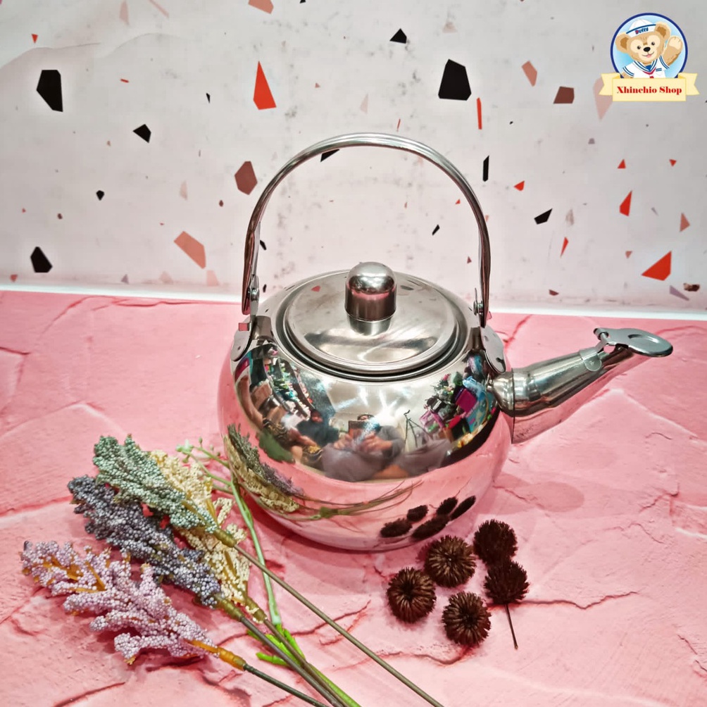 cfuf 35 TERMURAH Teko Kecil Aladin Stainless Ceret Mini Silver dan Gold JSJ