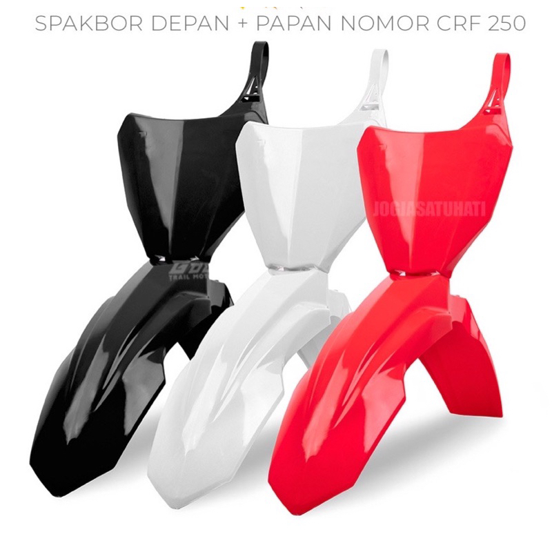PAPAN NOMOR DAN SPAKBOR CRF 250 SPAKBOR DEPAN CRF 250 DAN PAPAN PLAT NOMER CRF 250