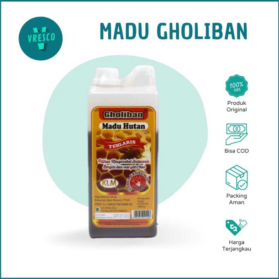 

TBTR66 MADU GHOLIBAN MADU HUTAN ASLI ORIGINAL KEMASAN 1kg P8M