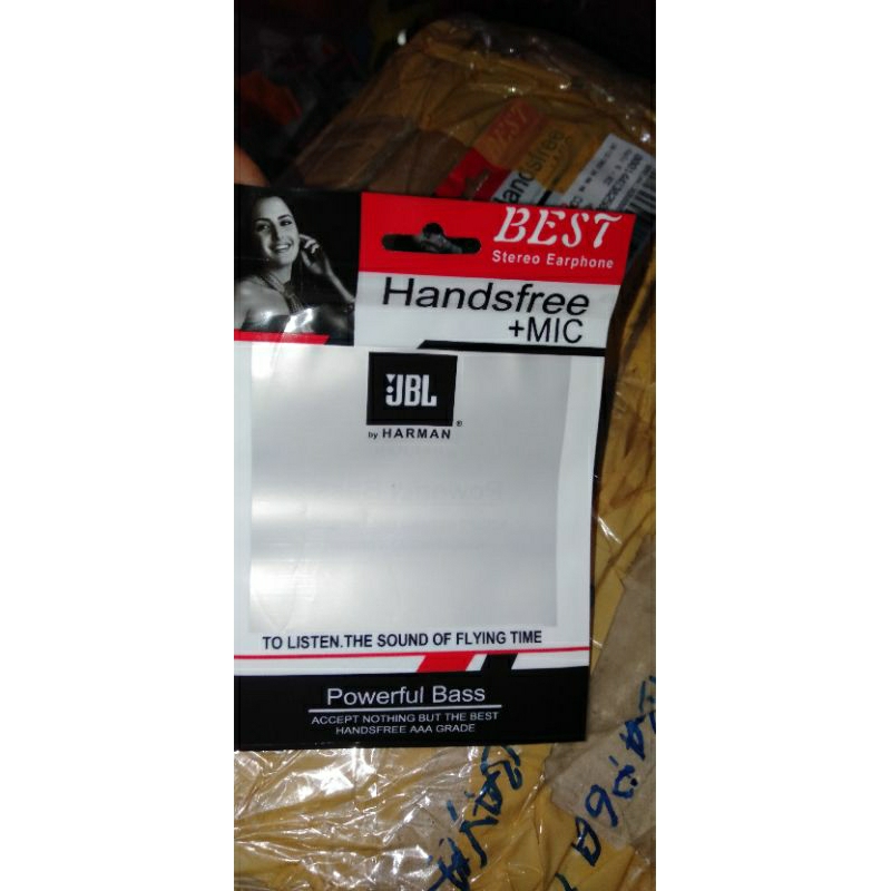 

packing headset plastik klip