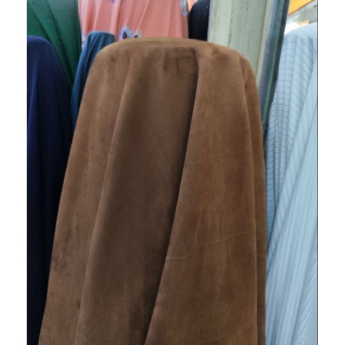 Terkini Bahan Kain Scuba Suede Premium Meteran Per 5m