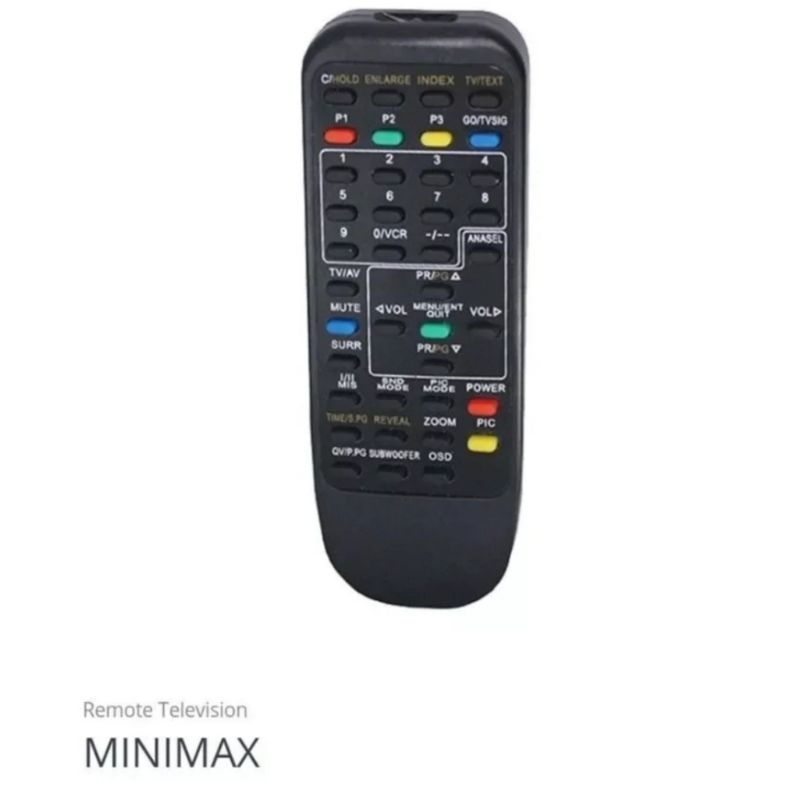 Remot TV tabung khusus Polytron remote minimax serbaguna untuk Polytron tv tabung