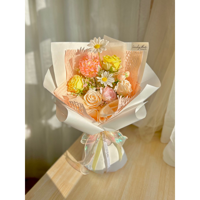 Buket Bunga Korea Artificial | Artificial Korean Flower Bouquet