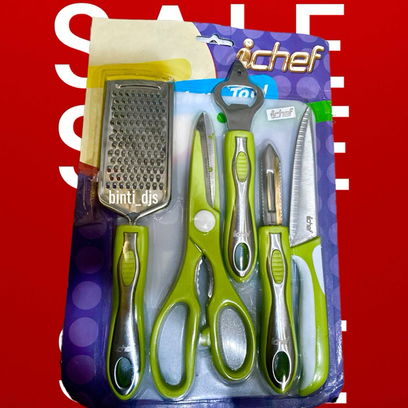 Set pisau gunting Kitchen Tools Ichef Ifa