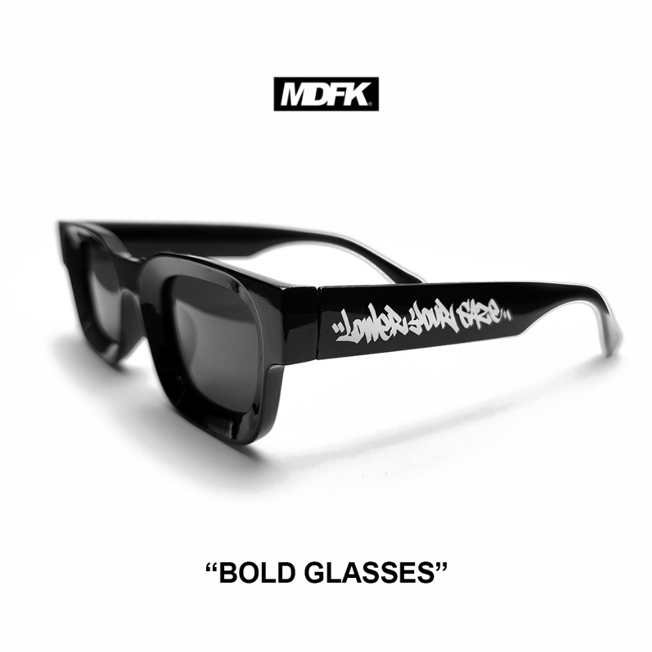 SALE MDFK BOLD GLASSES BLACK LOWER GAZE FREE POUCH kacamata
