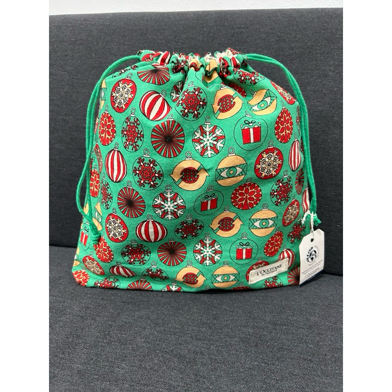 Pouch Christmas Loccitane Green